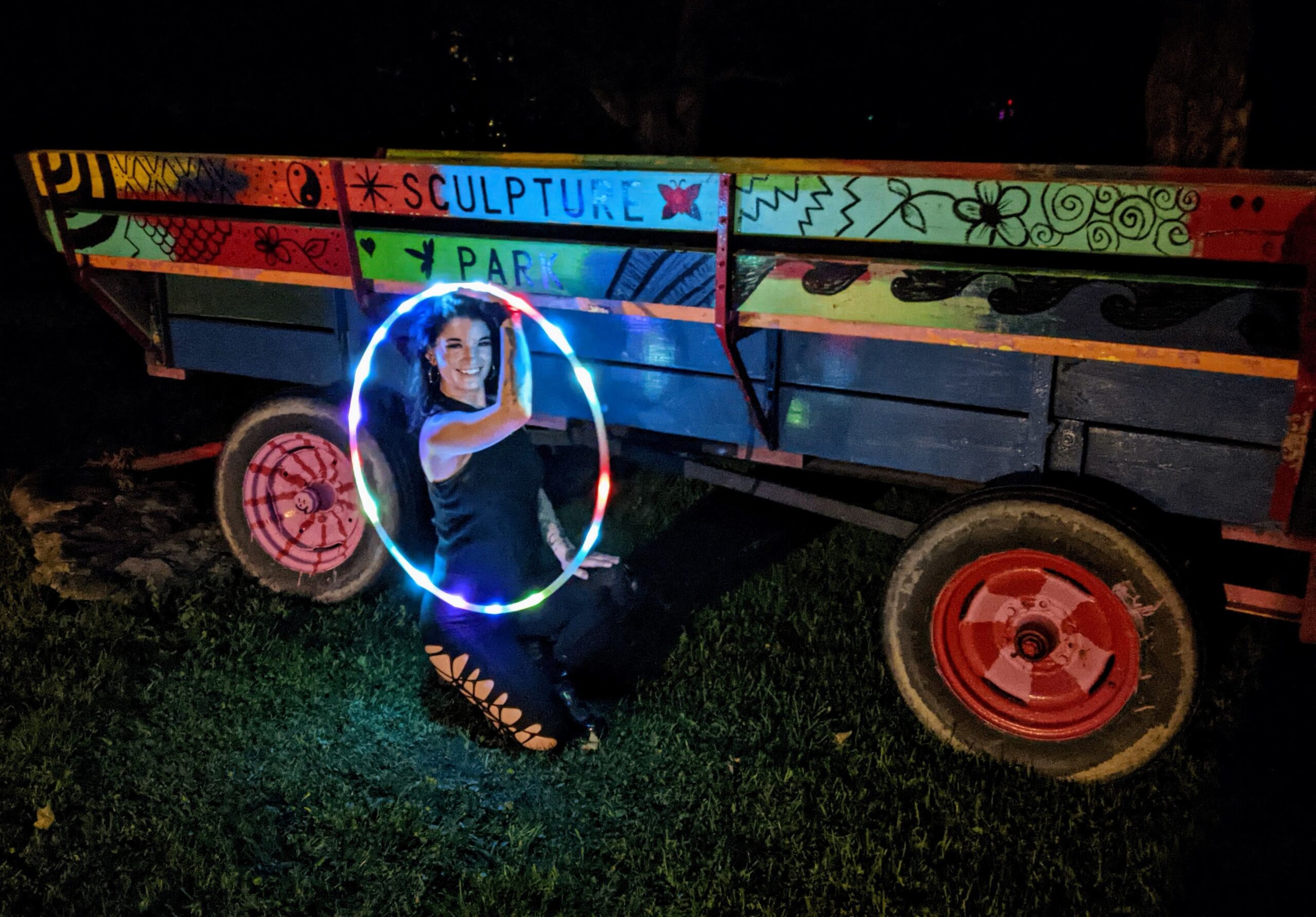 Video of first weekend of NIGHT LIGHTS at Griffis Sculpture Park