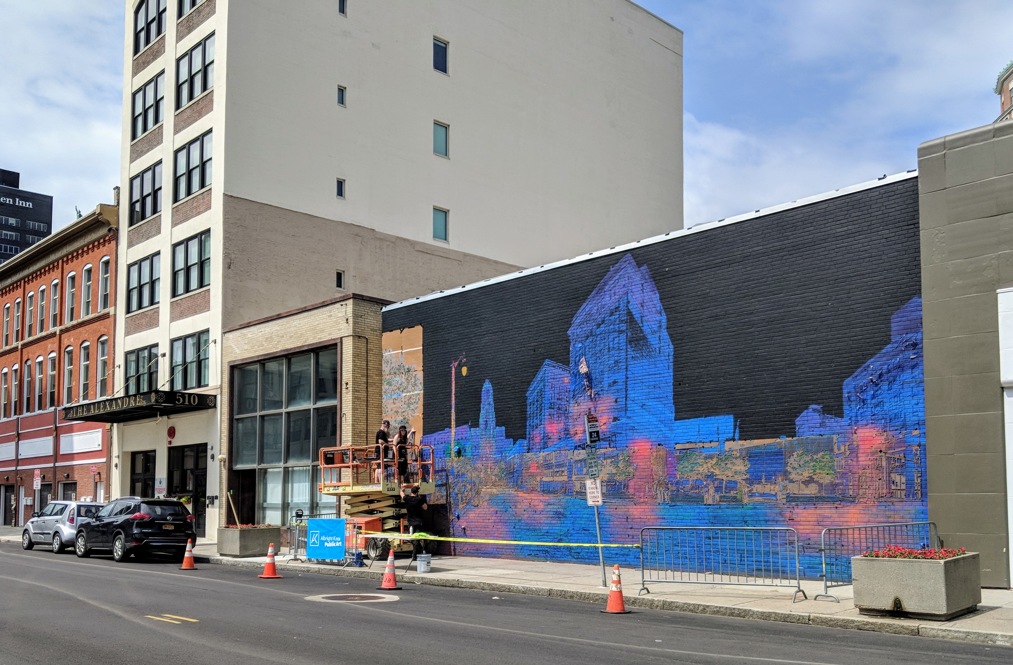 Stunning new mural being installed in downtown Buffalo